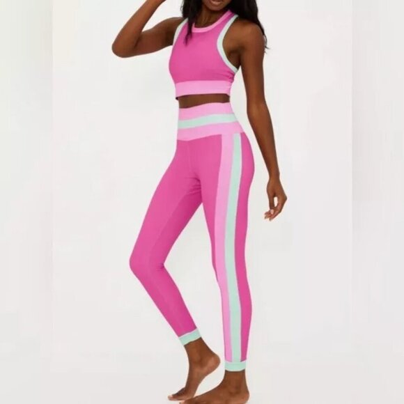 Beach Riot Leggings Women's XS Melinda Blossom Colorblock Retro Athleisure - Picture 7 of 7